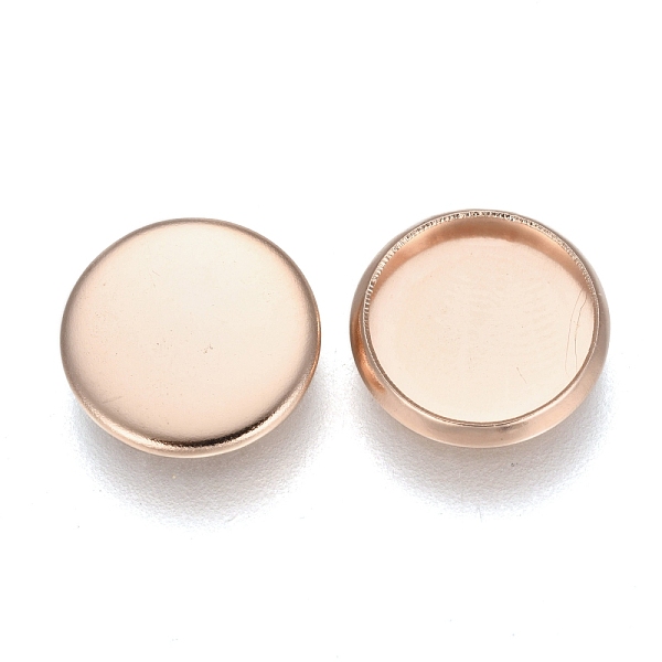 

PandaHall 304 Stainless Steel Plain Edge Bezel Cups, Cabochon Settings, Flat Round, Rose Gold, Tray: 10mm, 11.5x1.8mm 304 Stainless Steel...