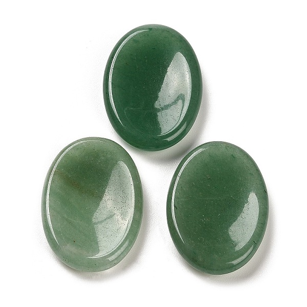 Natural Green Aventurine Oval Worry Stone