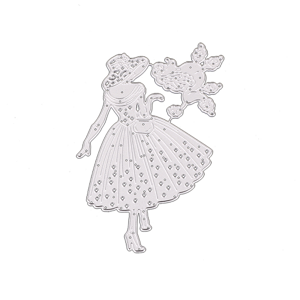 PandaHall Carbon Steel Puppy Cutting Dies Stencils, for DIY Scrapbooking/Photo Album, Decorative Embossing DIY Paper Card, Lady with Poodle... PandaHall Carbon Steel Puppy Cutting Dies Stencils, for DIY Scrapbooking/Photo Album, Decorative Embossing DIY Paper Card, Lady with Poodle...