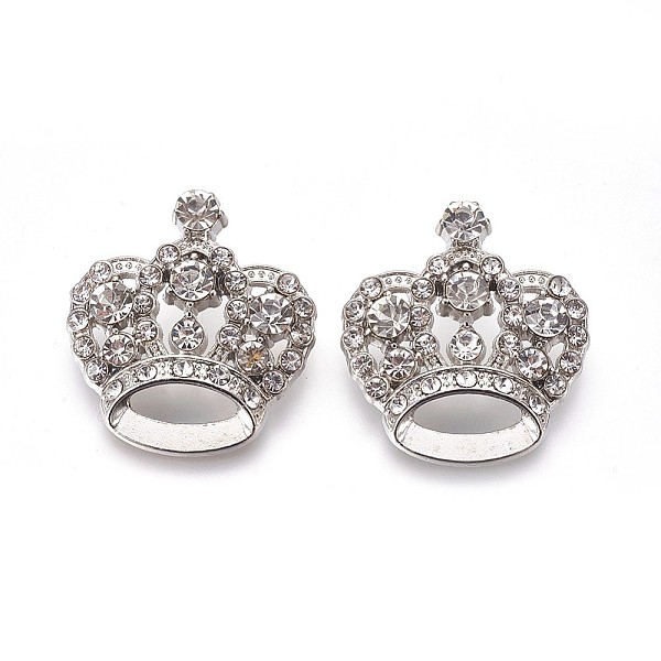 

PandaHall Rhinestone Pendants, Cadmium Free & Lead Free, with Alloy Findings, Crown, Platinum, Clear, 31x29x10mm, Hole: 3mm Brass+Rhinestone...
