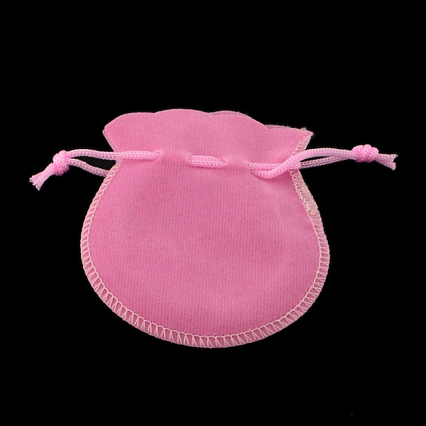 

PandaHall Velvet Bags, Calabash Shape Drawstring Jewelry Pouches, Hot Pink, 9x7cm Polyester Pink