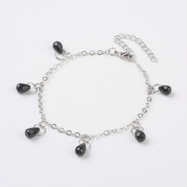 Faceted Natural Gemstone Anklets