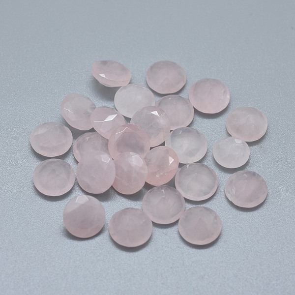 

PandaHall Natural Rose Quartz Cabochons, Half Round/Dome, 9.5~10x4.5~5mm Rose Quartz Half Round Pink