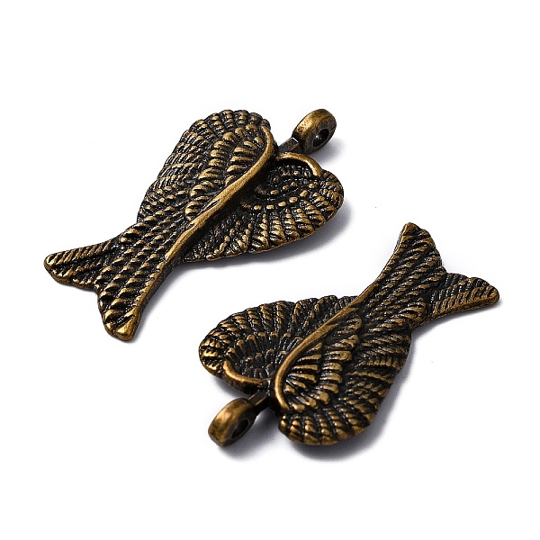 

PandaHall Tibetan Style Alloy Pendants, Cadmium Free & Nickel Free & Lead Free, Wing, Antique Bronze, 29x16x4mm, Hole: 2mm Alloy Wing