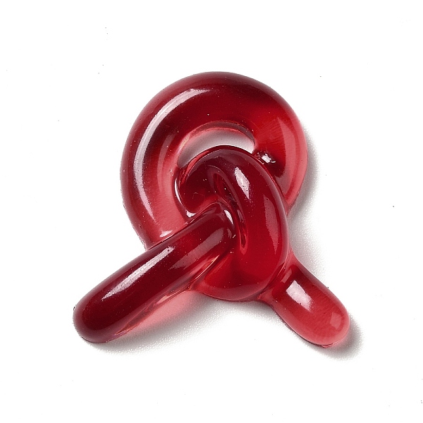 

PandaHall Transparent Resin Cabochons, Bowknot, Dark Red, 26x25~25.5x8mm Resin Bowknot