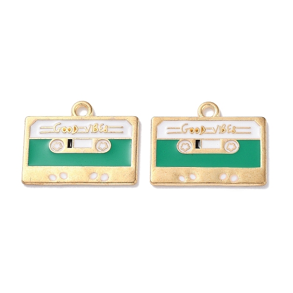 

PandaHall Alloy Enamel Pendants, Golden, Tape, 16x20.5x1mm, Hole: 1.8mm Alloy+Enamel Others