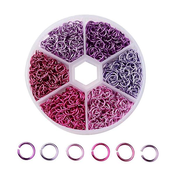 

PandaHall 6 Colors Aluminum Wire Open Jump Rings, Mixed Color, 20 Gauge, 6x0.8mm, Inner Diameter: 4.4mm, about 180pcs/color, 1080pcs/box..., Multicolor
