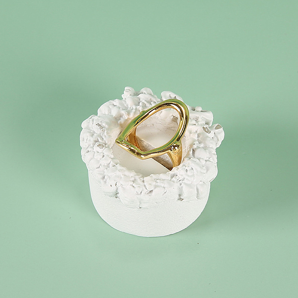 

PandaHall Column Resin Single Ring Display Holder, Jewelry Stands for Finger Rings Storage, photo props, White, 4.35x4.6x2.5cm, Groove...