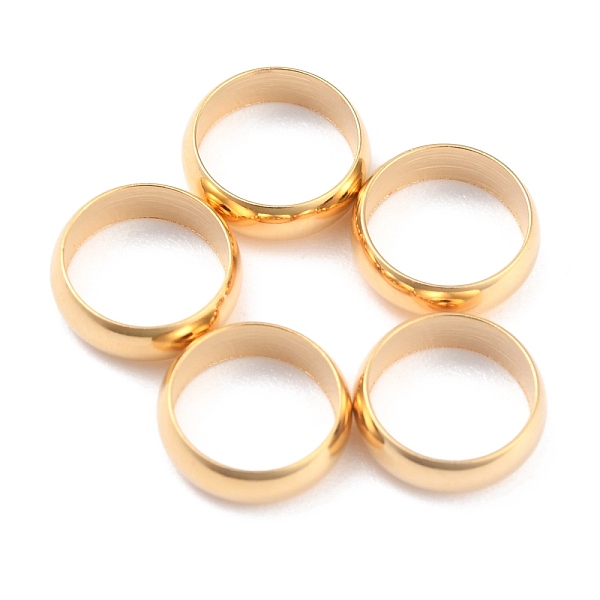 

PandaHall Rack Plating Brass Spacer Beads, Long-Lasting Plated, Flat Round, Real 24K Gold Plated, 8x2.5mm, Hole: 7mm Brass Flat Round