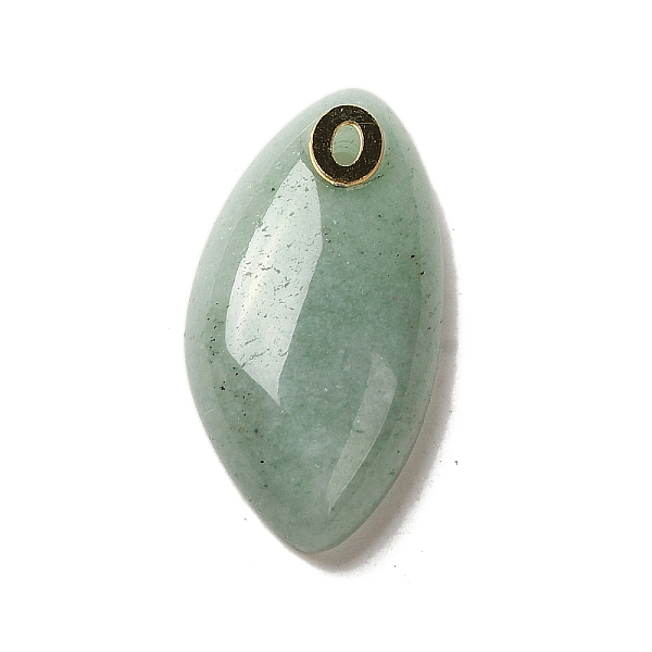 

PandaHall Natural Green Aventurine Pendants, with Golden Plated 304 Stainless Steel Findings, Horse Eye Charms, 25x12.5~13x5.5mm, Hole...