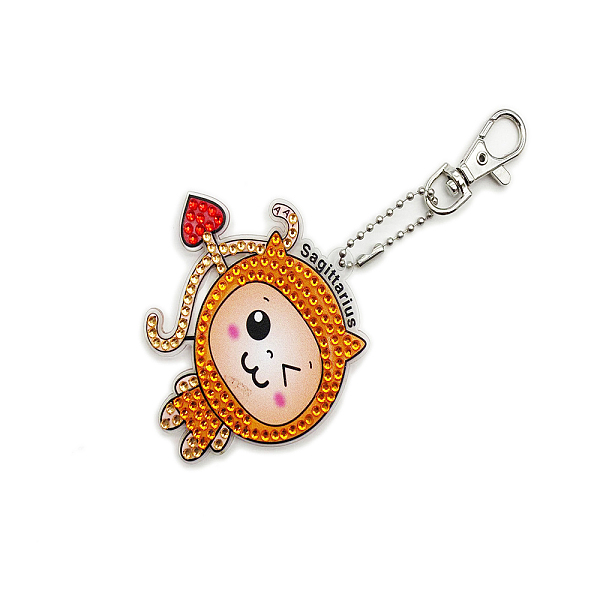 

PandaHall DIY Constellations Pattern Cartoon Keychain Diamond Painting Kits, Including Acrylic Pendant, Resin Rhinestones, Diamond Sticky..., Multicolor