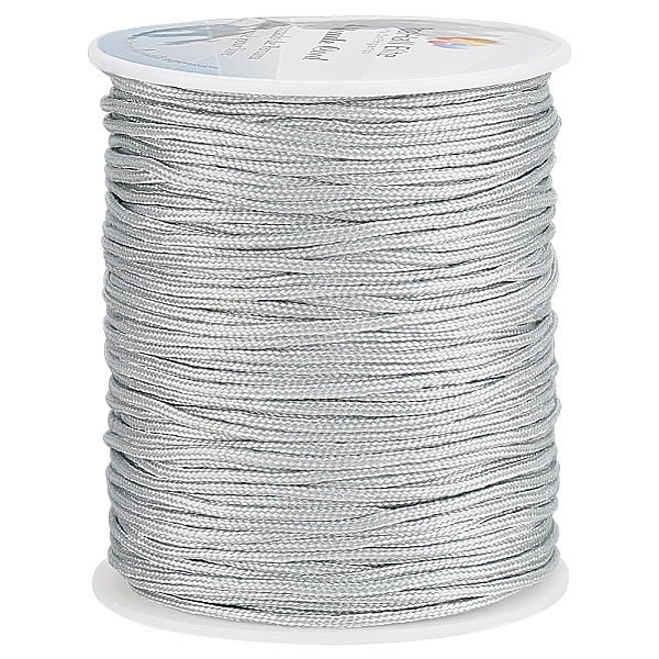 

PandaHall PH 1.5mm Nylon Cord, 100 Yards Blind Replacement Cord Wind Chime Cord Braided Lift Shade String for Window Roman Rollers Repair..., Gray