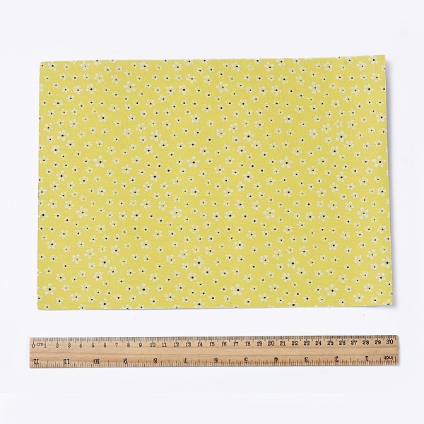 

PandaHall Floral Pattern Printed A4 Polyester Fabric Sheets, Self-adhesive Fabric, for Garment Accessories, Yellow, 30x21.5x0.03cm Polyester...