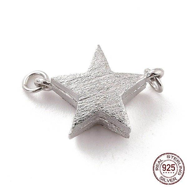 

PandaHall Rhodium Plated 925 Sterling Silver Magnetic Clasps, With Jump Rings, Textured Star, Platinum, 14x10x5mm, Hole: 1.2mm Sterling...