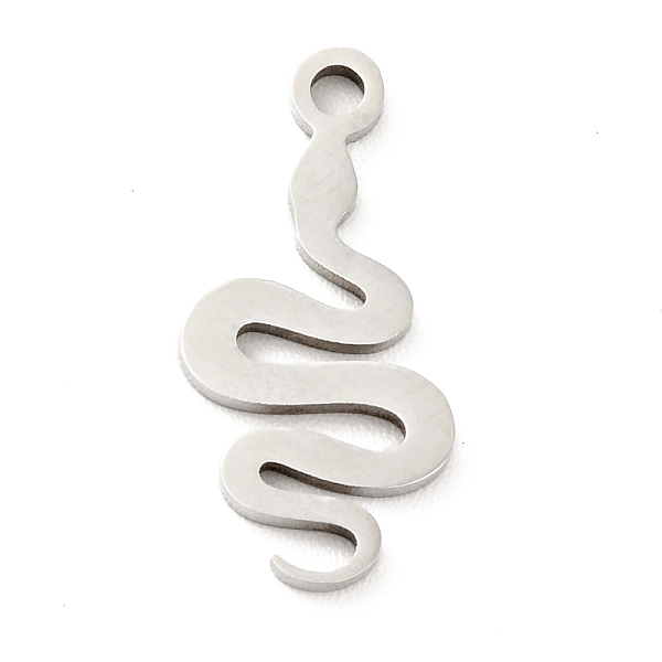 

PandaHall 201 Stainless Steel Pendants, Snake, Stainless Steel Color, 17x8x1mm, Hole: 1.5mm 201 Stainless Steel Snake