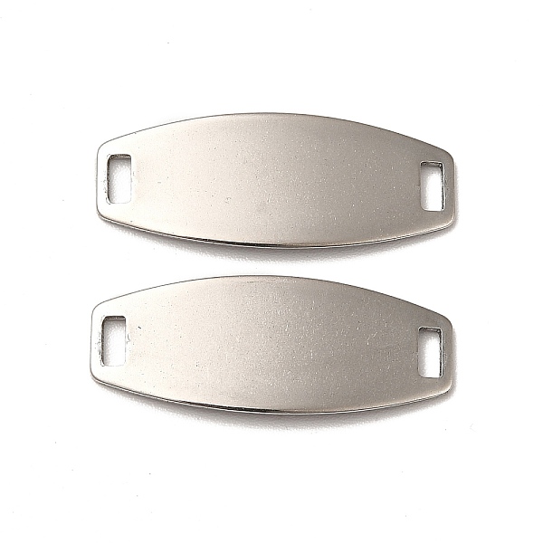 

PandaHall 201 Stainless Steel Connector Charms, Curved Oval Links, Stainless Steel Color, 24x9.5x0.8mm, Hole: 3x1.5mm 201 Stainless Steel...