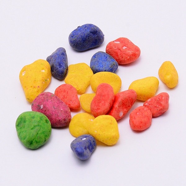 

PandaHall Dyed Gemstone Beads, No Hole/Undrilled, Chip, Mixed Color, 7.5~19.5x6.5~11x3.5~9.5mm, 50g/box Gemstone Chip Multicolor