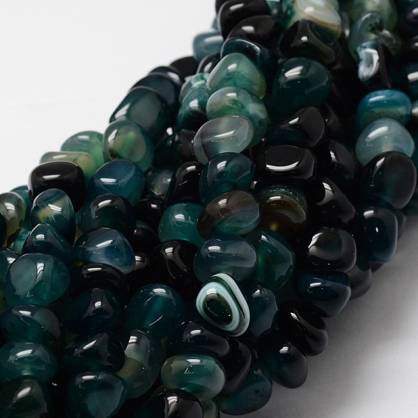 

PandaHall Dyed Natural Agate Chip Beads Strands, Dark Green, 10~11x10~11x10~11mm, Hole: 1mm, about 27pcs/strand, 15.7 inch Natural Agate...