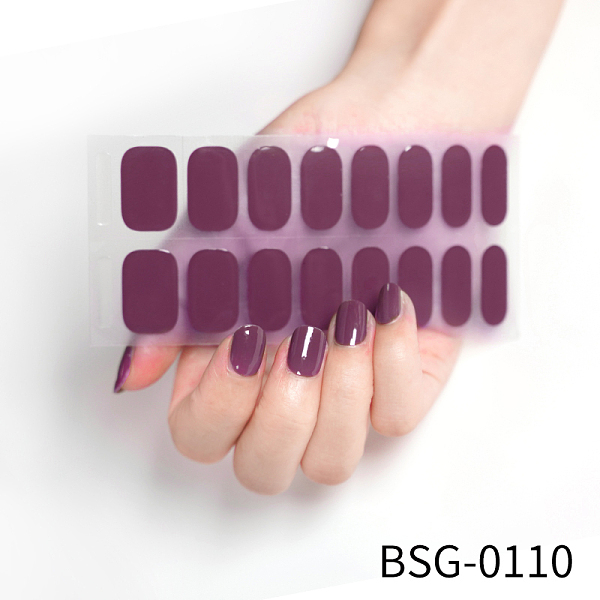 

PandaHall Nail Art Full Cover Nail Stickers, Glitter Powder Stickers, Self-Adhesive, for Nail Tips Decorations, Purple, 13.6x8x0.9cm...