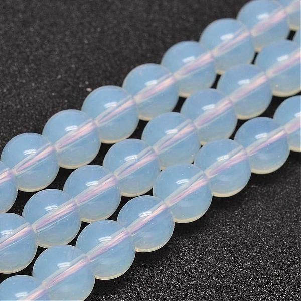 

PandaHall Round Opalite Beads Strands, 4mm, Hole: 1mm, about 80pcs/strand, 13 inch Opalite Round