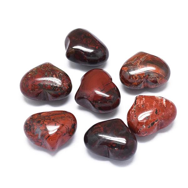 

PandaHall Natural Brecciated Jasper Heart Palm Stone, Pocket Stone for Energy Balancing Meditation, 20~21x25~25.5x13~14mm Brecciated Jasper..., Red