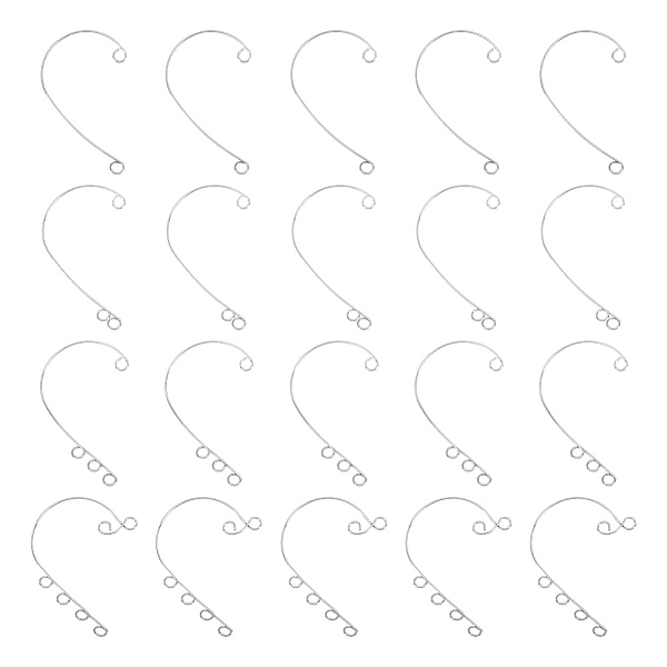 

PandaHall UNICRAFTALE 120Pcs 4 Style DIY Ear Cuff 316 Stainless Steel Ear Wrap Earrings 2~6 Loop DIY Earring for Non-Pierced Ears 55~59mm...
