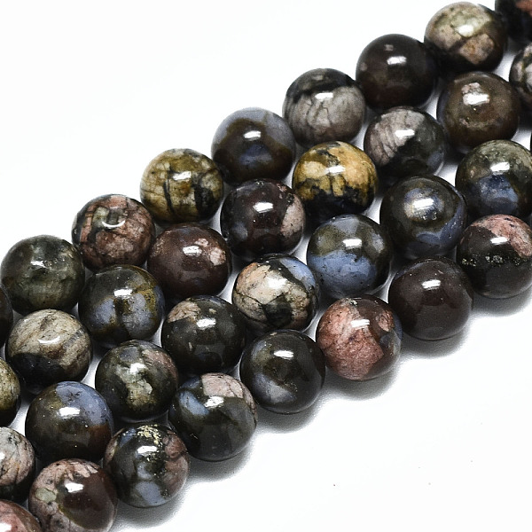 

PandaHall Natural Llanite Beads Strands, Round, 8mm, Hole: 1.2mm, about 47~48pcs/strand, 14.96 inch~15.75 inch(38~40cm) Llanite Round