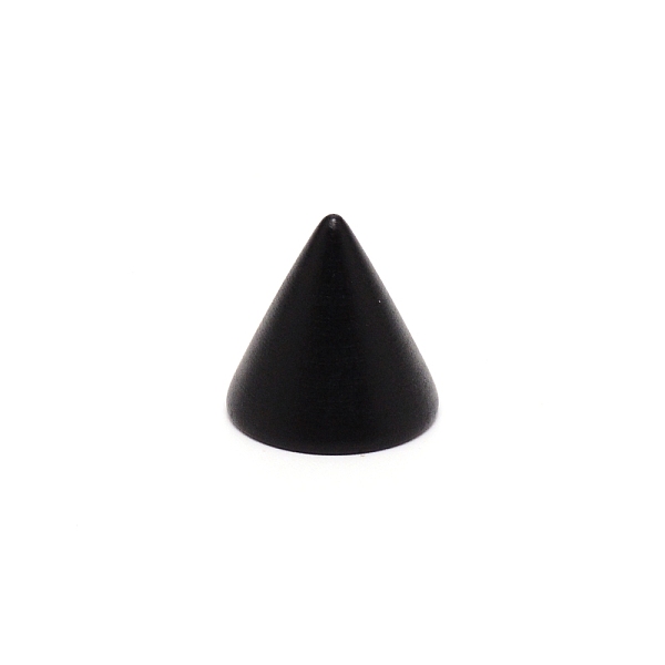 

PandaHall Wooden Finger Ring Display Stands, Cone Shaped, Black, 3x3cm Wood Black