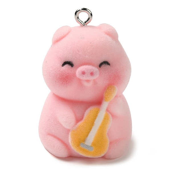 フロッキング樹脂のかわいいペンダント