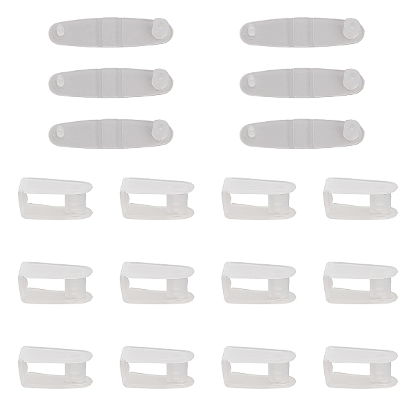 

PandaHall CHGCRAFT 50Pcs Plastic Buckle Button Keychain, PP Clip Folding Ornament Key Chain Accessories, White, 36x9x5mm, Hole: 1.4mm, Pin...