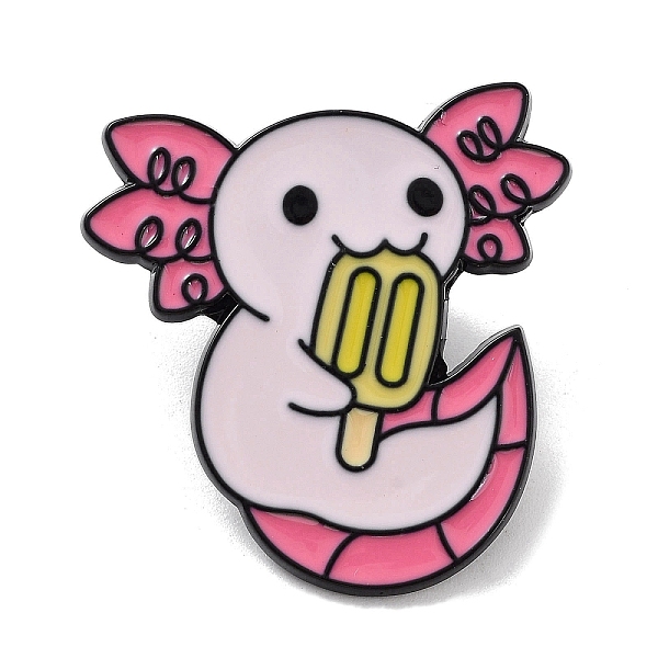 

PandaHall Axolotl with Ice Cream Alloy Enamel Brooches, Hexagonal Dinosaur Enamel Pins, for Backpack Clothes, Yellow, 29x28x1.4mm...