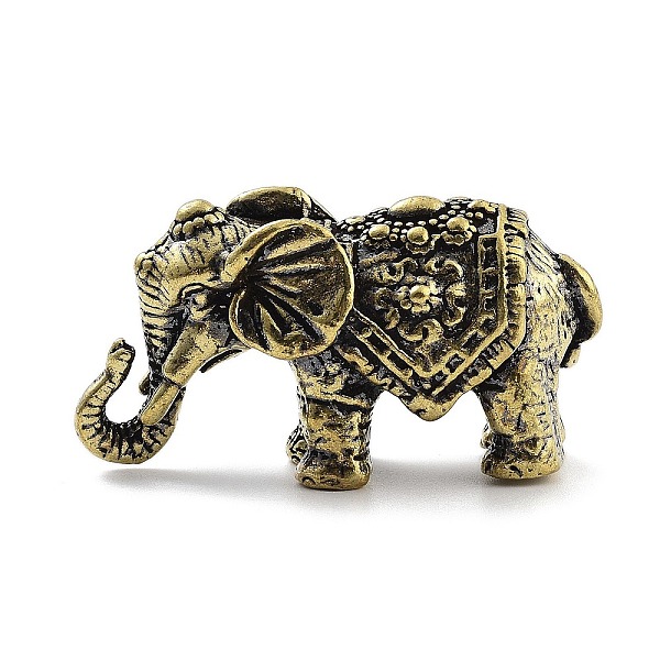 Brass Elephant Figurines Statues For Home Desktop Feng Shui Ornament