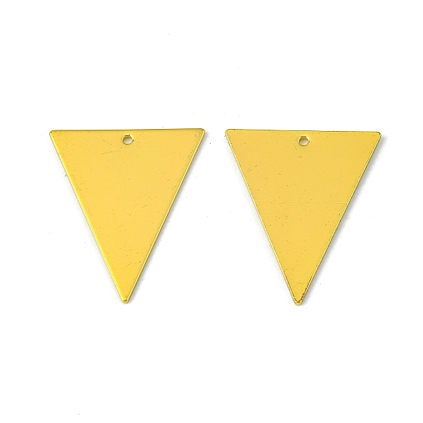 

PandaHall Brass Pendants, Stamping Blank Tag, Triangle, Golden, 30.5x25.5x1mm, Hole: 1mm Brass Triangle