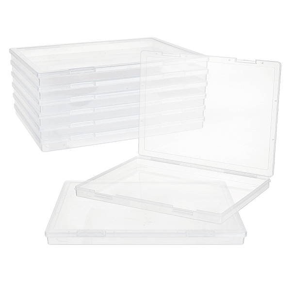 Plastic Bead Containers with Hinged Lid