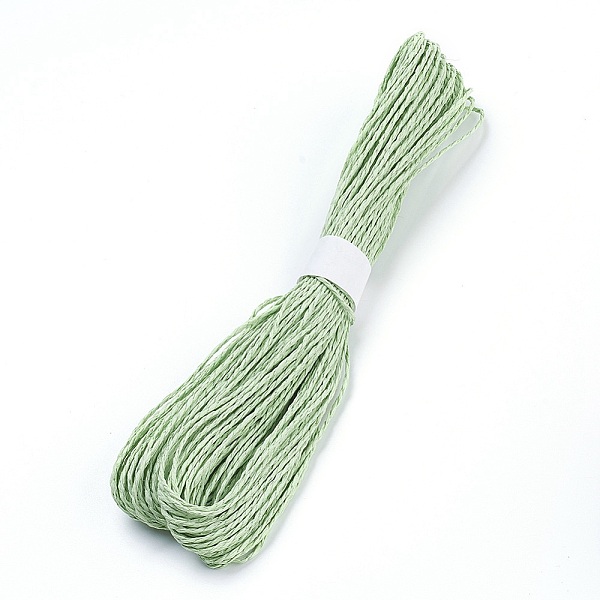 

PandaHall Straw Rope String, for Jewelry Making, 2-Ply, Dark Sea Green, 1.5mm, 30yard/bundle Fibre Green