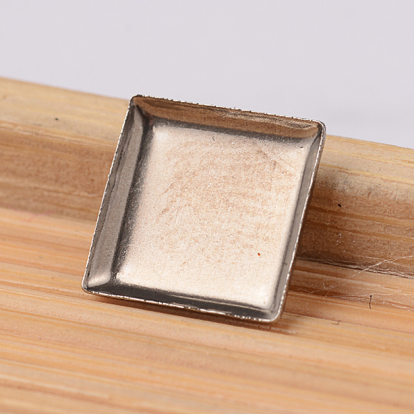 

PandaHall Square 304 Stainless Steel Plain Edge Bezel Cups, Cabochon Settings, Stainless Steel Color, 8.5x8.5x1.2mm, Tray: 8x8mm 304...