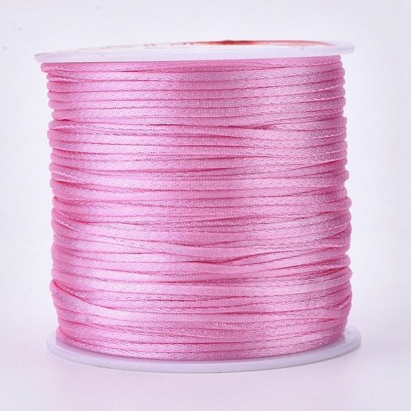 

PandaHall Round Nylon Threads, for Chinese Knot Making, Hot Pink, 1.5mm, about 50yards/roll. Nylon Pink