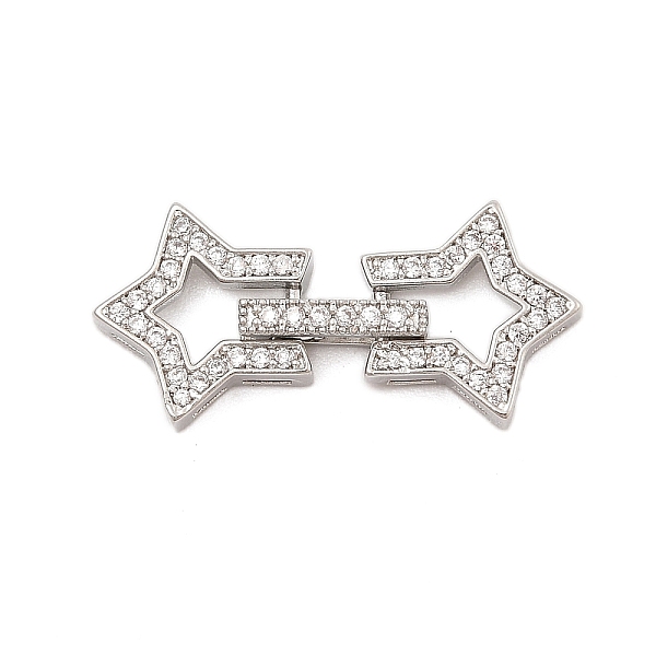 Brass Micro Pave Cl… - image