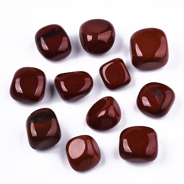

PandaHall Natural Red Jasper Beads, Healing Stones, for Energy Balancing Meditation Therapy, Tumbled Stone, Vase Filler Gems, No...