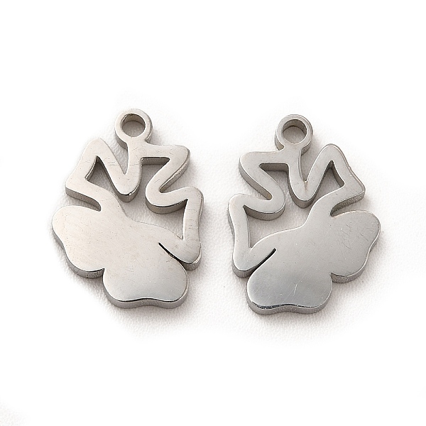 

PandaHall 304 Stainless Steel Charms, Flower, Stainless Steel Color, 13x9.5x1.4mm, Hole: 1.4mm 304 Stainless Steel Flower