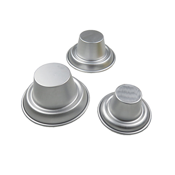

PandaHall Aluminum Mushroom Shaped Baking Molds, Quick Release Baking Pan, Silver, 120x56mm Aluminum Mushroom