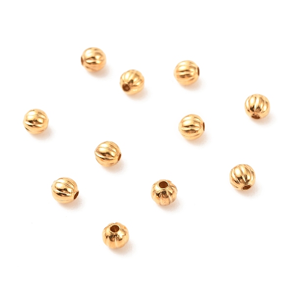 

PandaHall Brass Beads, Long-Lasting Plated, Pumpkin, Real 18K Gold Plated, 3mm, Hole: 0.9mm Brass Pumpkin