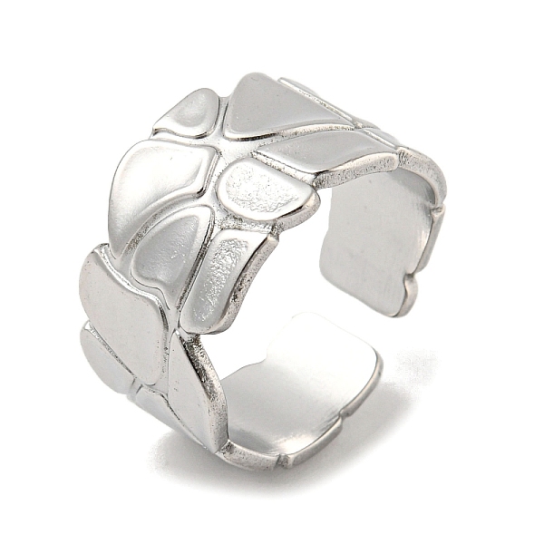 

PandaHall 304 Stainless Steel Open Cuff Ring, Polygon, Stainless Steel Color, Inner Diameter: 17.8mm 304 Stainless Steel Polygon