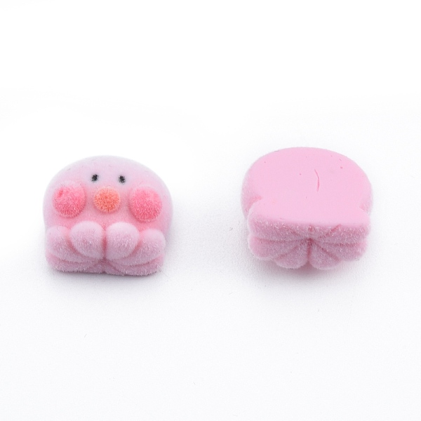 

PandaHall Opaque Resin Cabochons, Flocky Octopus, Pearl Pink, 14.5x15x8mm Resin Other Animal