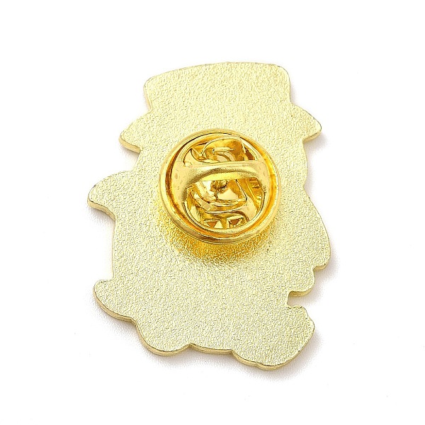 

PandaHall Plague Doctor Enamel Pin, Golden Alloy Animal Brooch for Clothes Backpack, Penguin Pattern, 30x23x1.5mm Alloy+Enamel Penguin