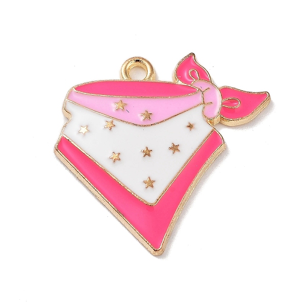 

PandaHall West Cowboy Theme Golden Plated Alloy Enamel Pendants, Scarf, 25x26x2.5mm, Hole: 1.8mm Alloy+Enamel Clothes