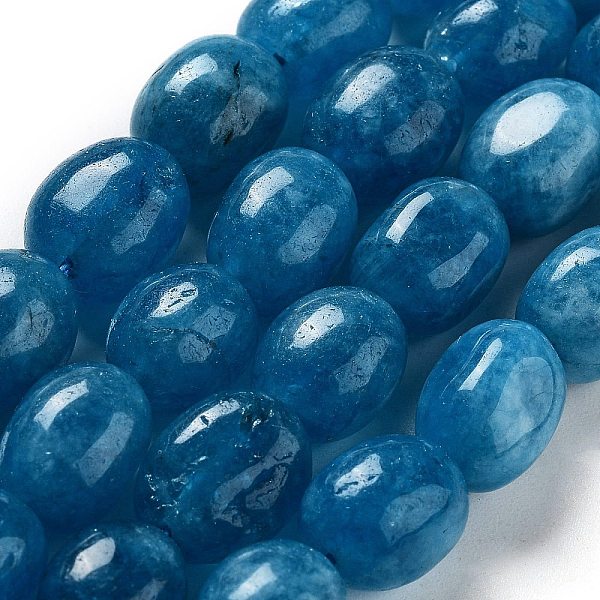 

PandaHall Natural Malaysia Jade Beads Strands, Oval, Dyed, Dodger Blue, 11~13x9~10x8.5~10mm, Hole: 1mm, about 16pcs/strand, 7.28~7.48 inch...