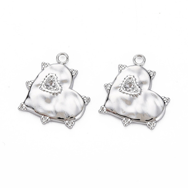 

PandaHall 304 Stainless Steel Pendants, Cadmium Free & Nickel Free & Lead Free, Heart, Stainless Steel Color, 16.5x18.5x2mm, Hole: 1.8mm 304...
