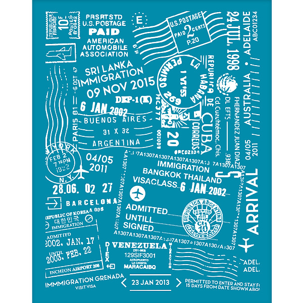 

PandaHall Silk Screen Printing Stencil, for Painting on Wood, DIY Decoration T-Shirt Fabric, Word, 100x127mm Nylon Word Cyan
