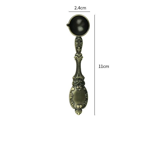 

PandaHall Brass Handle Wax Sealing Stamp Melting Spoon, for Wax Seal Stamp Melting Spoon Wedding Invitations Making, Antique Bronze...